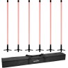 EUROLITE Set 6x LED Leuchtstab 134cm RGB mit IR-Fernbedienung + Soft-Bag