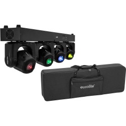 EUROLITE LED TMH Bar S120 Moving Head Spots Set mit Tasche 4x 30W COB