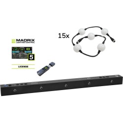 EUROLITE Set Pixel Ball 360 15x 1m MK2 inkl. Madrix Start LED-Effekt
