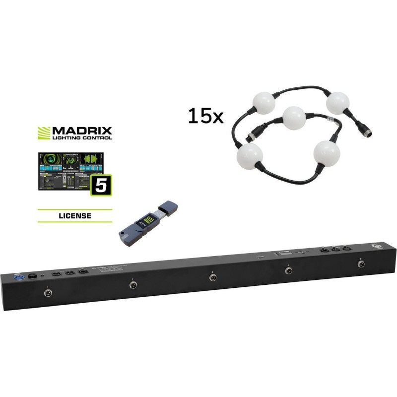 EUROLITE Set Pixel Ball 360 15x 1m MK2 inkl. Madrix Start LED-Effekt