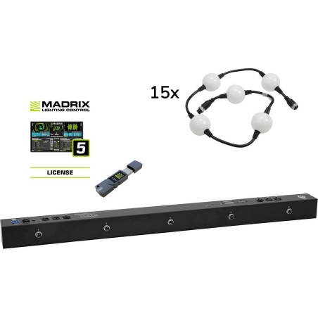 EUROLITE Set Pixel Ball 360 15x 1m MK2 inkl. Madrix Start LED-Effekt