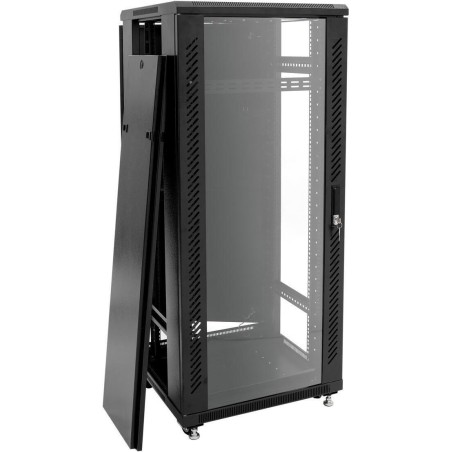 ROADINGER SSC-20 Stahlschrank mit Glastür 20HE 60x60x99 cm max. 150 kg Last