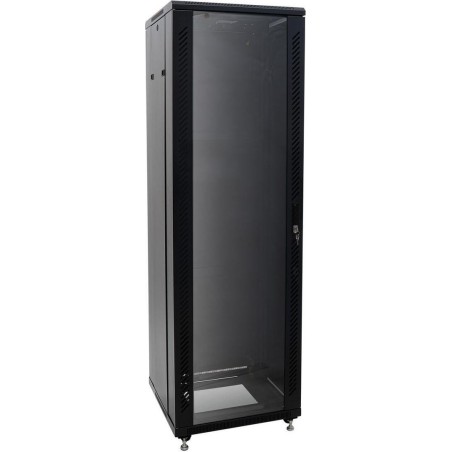 ROADINGER SSC-32 Stahlschrank mit Glastür 32HE 60x60x161 cm 150 kg Last