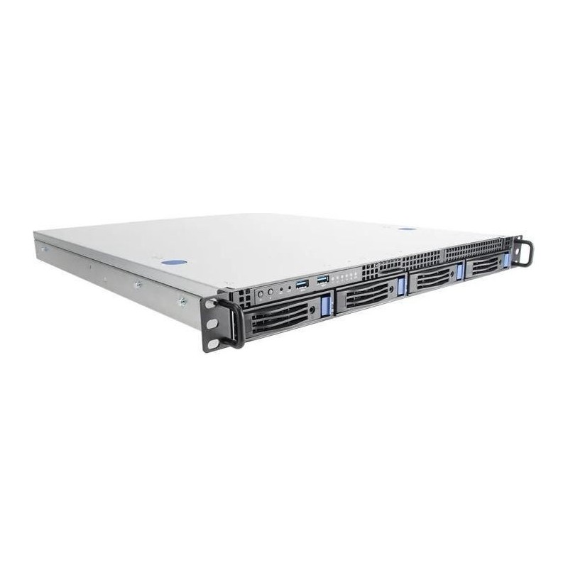 Ernitec 1U 4 Bay Server - Xeon 6357P, IPMI, TPM, 2x300W, Rails, WinServ 2025 STD (SR-1X54R-A4-WS)