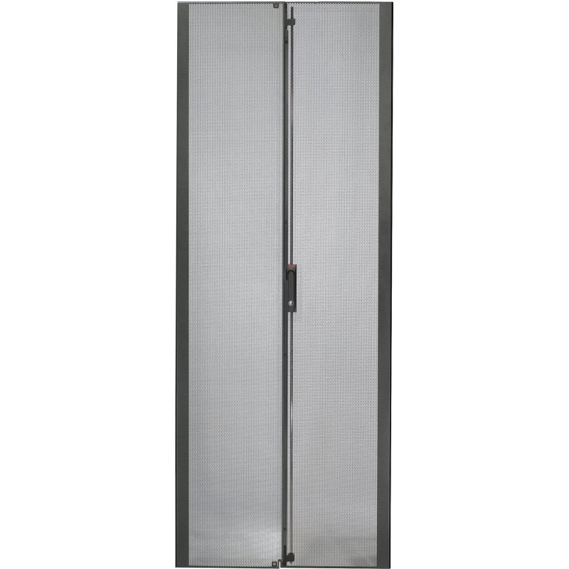 APC - Rack-Tür (zwei Türblätter, belüftet) - Schwarz - 42U (AR7100)