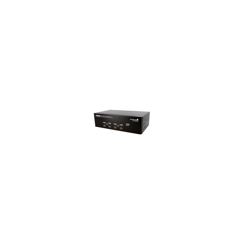 StarTech.com StarView 4 Port DVI KVM USB Switch - 4-fach DVI Umschalter mit USB Hub - KVM-/Audio-/USB-Switch - USB - 4 x KVM/Au