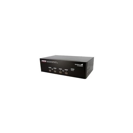 StarTech.com StarView 4 Port DVI KVM USB Switch - 4-fach DVI Umschalter mit USB Hub - KVM-/Audio-/USB-Switch - USB - 4 x KVM/Au
