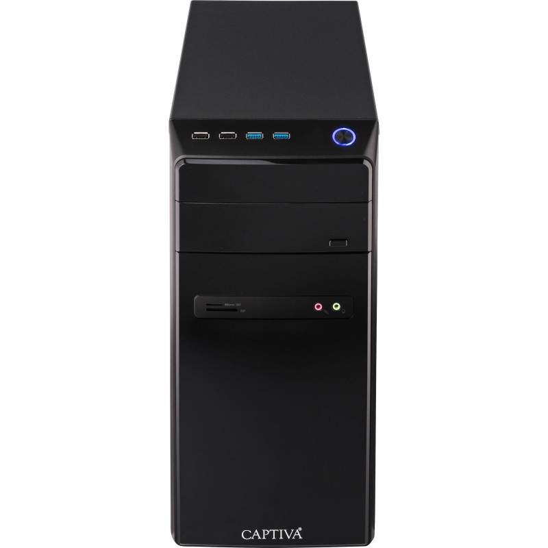 Captiva Power Starter R64-148 5600G AMD Ryzen™ 5 8 GB DDR4-SDRAM 480 GB SSD Windows 11 Home PC Schwarz (64148)