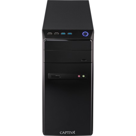 Captiva Power Starter R64-148 5600G AMD Ryzen™ 5 8 GB DDR4-SDRAM 480 GB SSD Windows 11 Home PC Schwarz (64148)