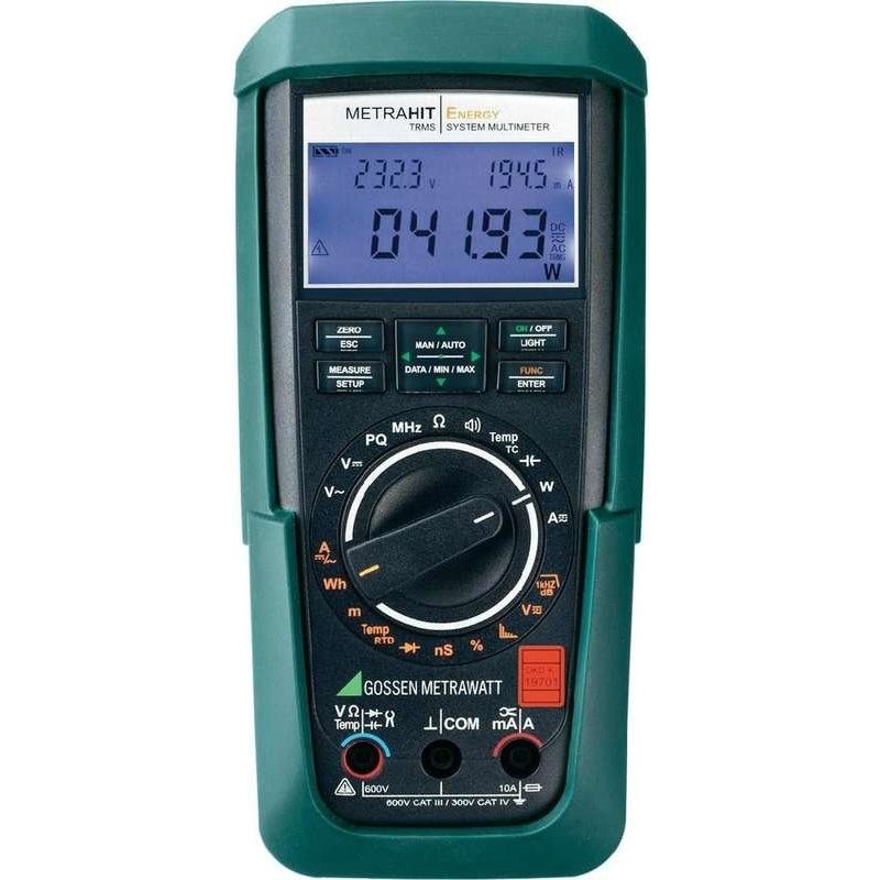 GOSSEN METRAWATT Hand-Multimeter digital METRAHIT Energy DAkkS kalibriert CAT III 600 V, CAT IV 300 (M249A)