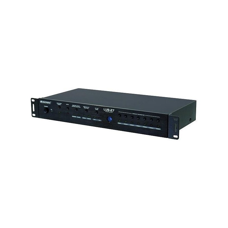 Omnitronic 7 Port Lautsprecher-Umschalter LUB-27 Schwarz (10453007)