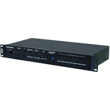 Omnitronic 7 Port Lautsprecher-Umschalter LUB-27 Schwarz (10453007)