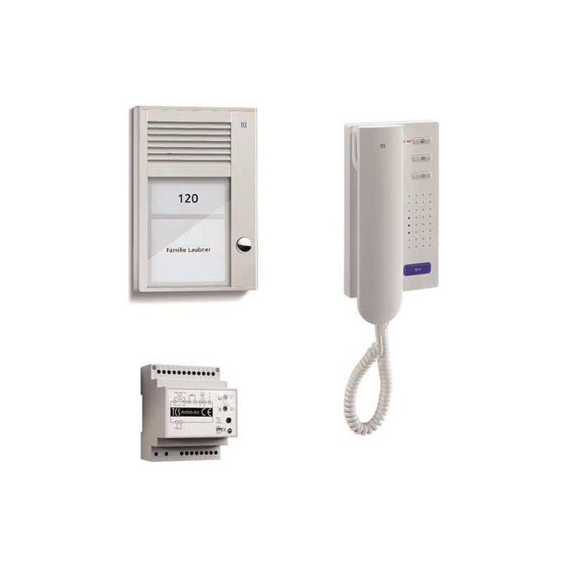 TCS home:pack Audio, Aufputz, Einfamilienhaus, PSC2110-0000 bestehend aus Audio Außenstation Serie PAK 1 Taste AP, Audio Komfor