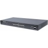 Intellinet 16-Port Gigabit Ethernet PoE+ Web-Managed Switch with 2 SFP Ports - Switch - verwaltet - 16 x 10/100/1000 + 2 x SFP