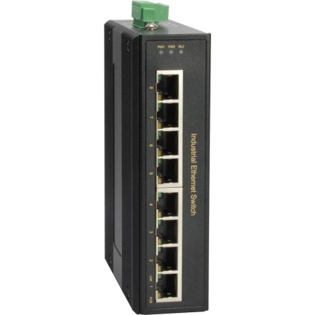 LevelOne 8-Port Gigabit PoE Ind. Switch PoE-Ports können den IEEE 802.3at-Standard unterstützen und 30-W-Geräte mit Strom verso