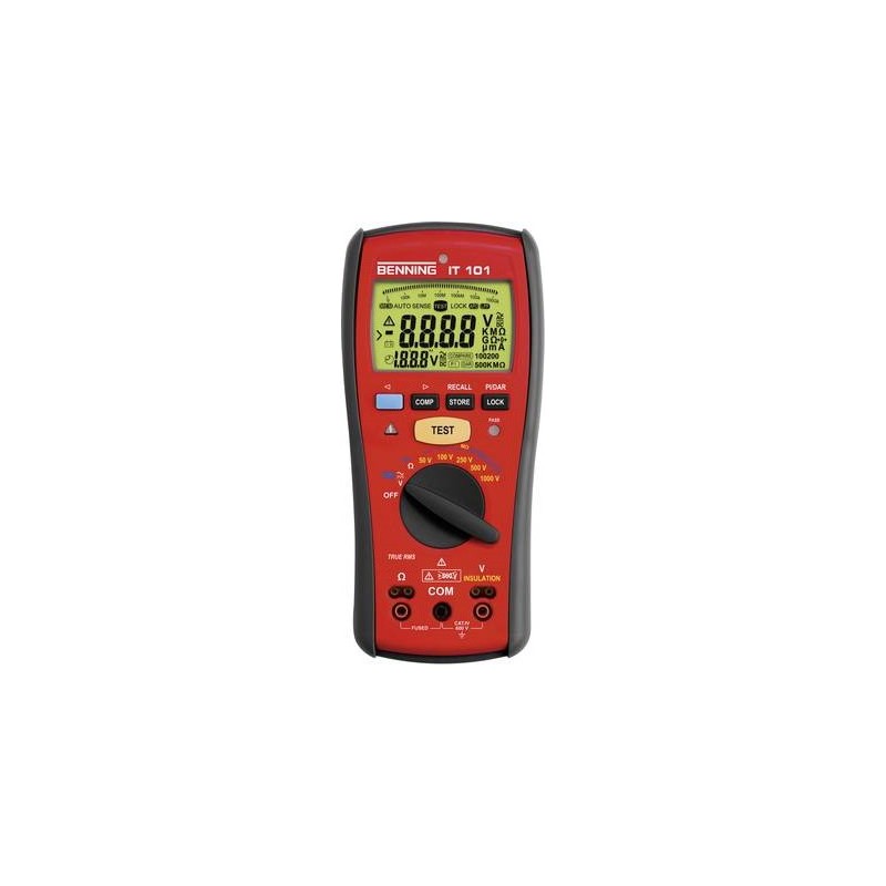 Benning Isolationstester 20 G 50 VDC/100 VDC/250 VDC/500 VDC/1000 VDC 600 VAC TRMS AC (BENNING IT 101)