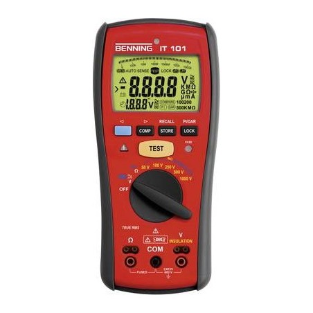 Benning Isolationstester 20 G 50 VDC/100 VDC/250 VDC/500 VDC/1000 VDC 600 VAC TRMS AC (BENNING IT 101)