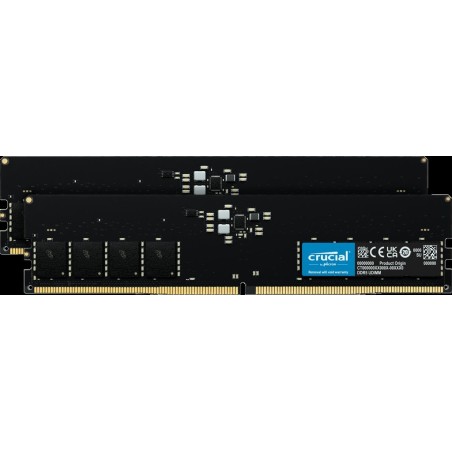Micron Crucial - DDR5 - Kit - 32GB: 2 x 16GB - DIMM 288-PIN - 5600 MHz / PC5-44800 - CL46 (CT2K16G56C46U5)