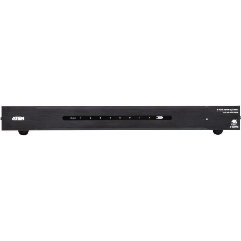 ATEN VanCryst VS0108HB - Video-/Audio-Splitter - 8 x HDMI - Desktop, an Rack montierbar
