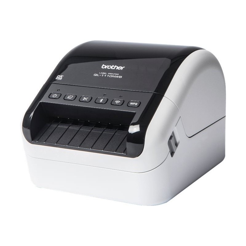 Brother QL-1110NWBc - Etikettendrucker - Thermodirekt - Rolle (10,36 cm) - 300 x 300 dpi - bis zu 68 Etiketten/Min. - USB, LAN,