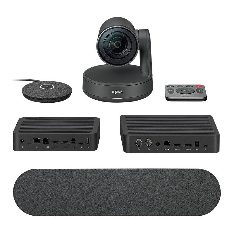 Logitech Rally - Modulares 4K-Videokonferenzsystem für große Räume (960-001218)