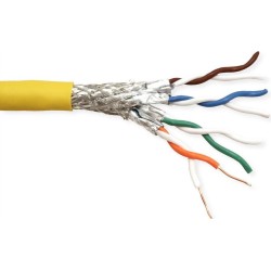 ROLINE 21.15.0005 Netzwerkkabel Gelb 100 m Cat8 SF/UTP (S-FTP) (21.15.0005)
