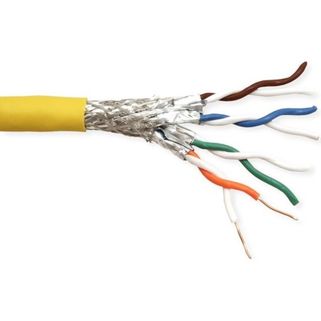 ROLINE 21.15.0005 Netzwerkkabel Gelb 100 m Cat8 SF/UTP (S-FTP) (21.15.0005)
