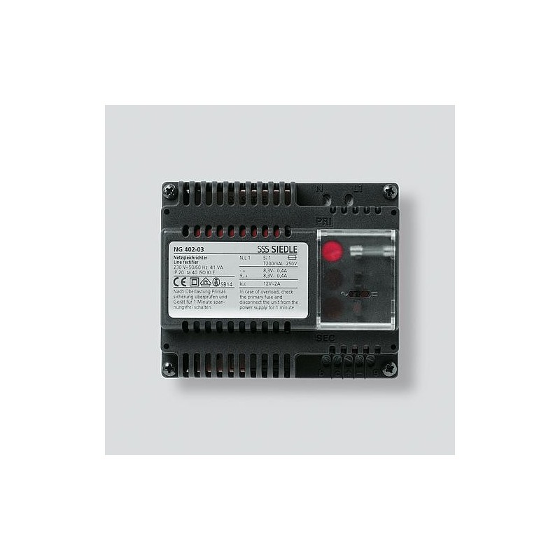Siedle NG 402-03 - Schwarz - Siedle - 0 - 40 C - CE - 107 mm - 60 mm (200033590-00)