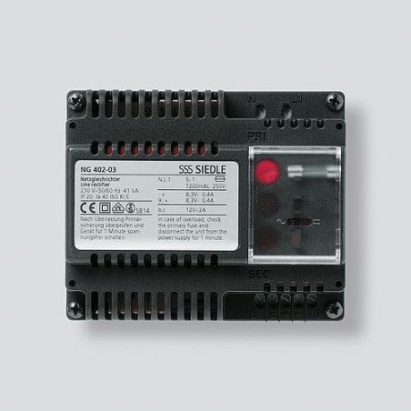 Siedle NG 402-03 - Schwarz - Siedle - 0 - 40 C - CE - 107 mm - 60 mm (200033590-00)