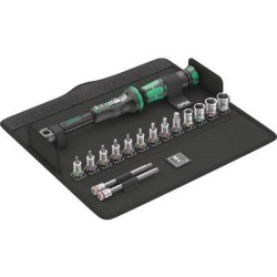 Wera Bicycle Set Torque 1 - Drehmomentschlüssel mit Ratschenfunktion und Bit- sowie Steckschlüsselsatz - 16 Stücke - 1/4" - 2,5