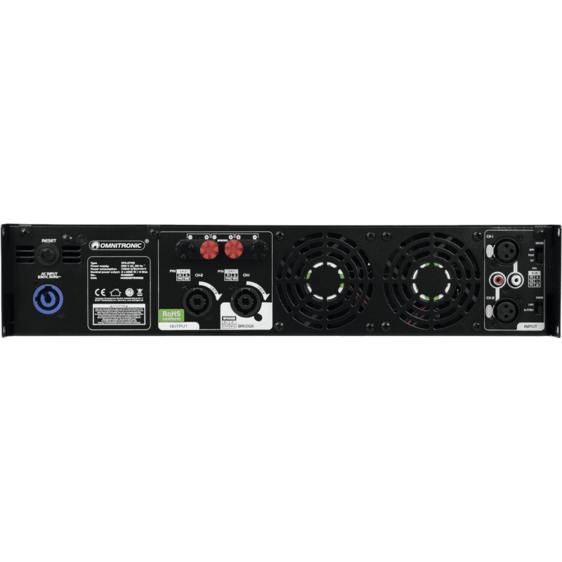 Omnitronic XPA-2700 2.1 Kanäle Leistung/Phase Schwarz (10451037)
