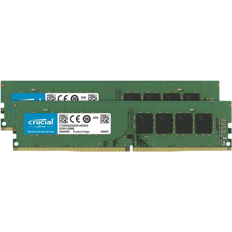 Crucial - DDR4 - 32 GB: 2 x 16 GB - DIMM 288-PIN - 3200 MHz / PC4-25600 - CL22 - 1.2 V - ungepuffert - non-ECC (CT2K16G4DFRA32A