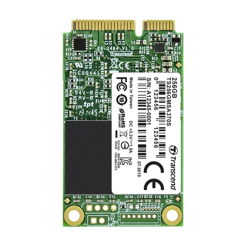 Transcend 370S - SSD - 256GB - intern - mSATA - SATA 6Gb/s (TS256GMSA370S)