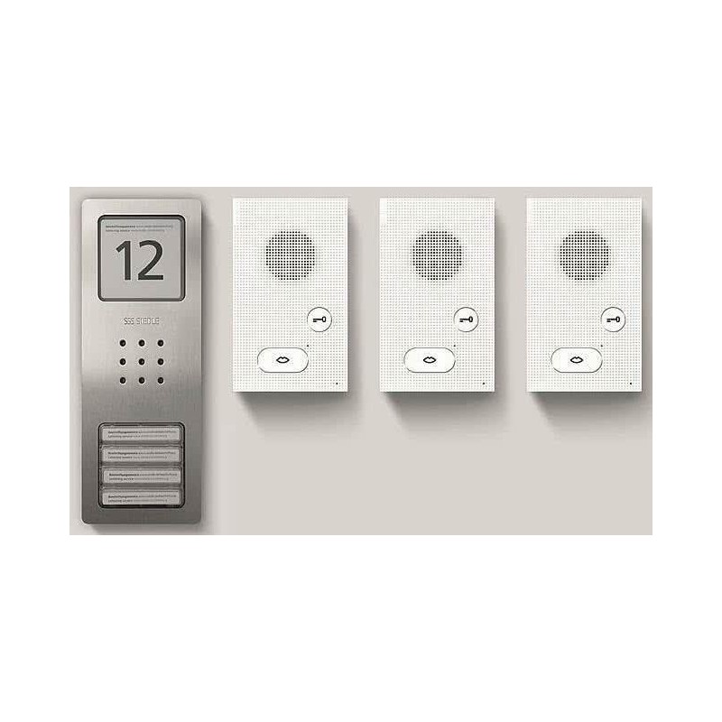 Audio-Set Set CAB 850-3 E/W Basic Edelstahl gebürstet (210008744-00)