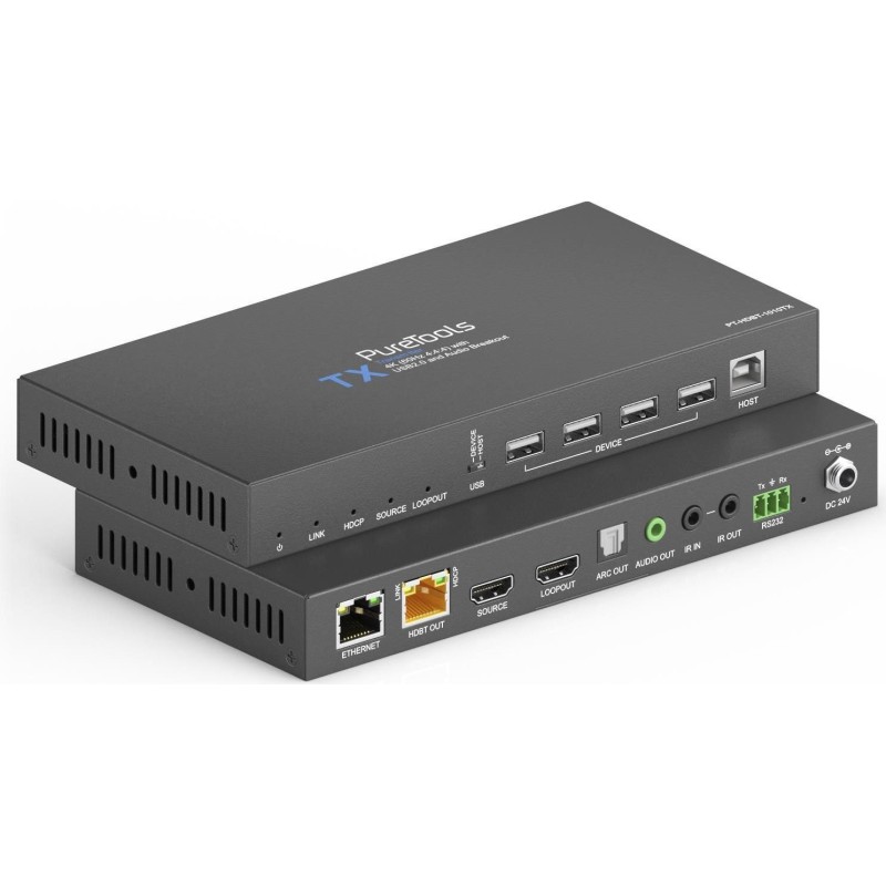 PureLink - PureTools - HDBaseT Extender Set mit USB 2.0 und Audio-Breakout, 4K ( PureTools - HDBaseT Extender Set mit USB 2.0 u