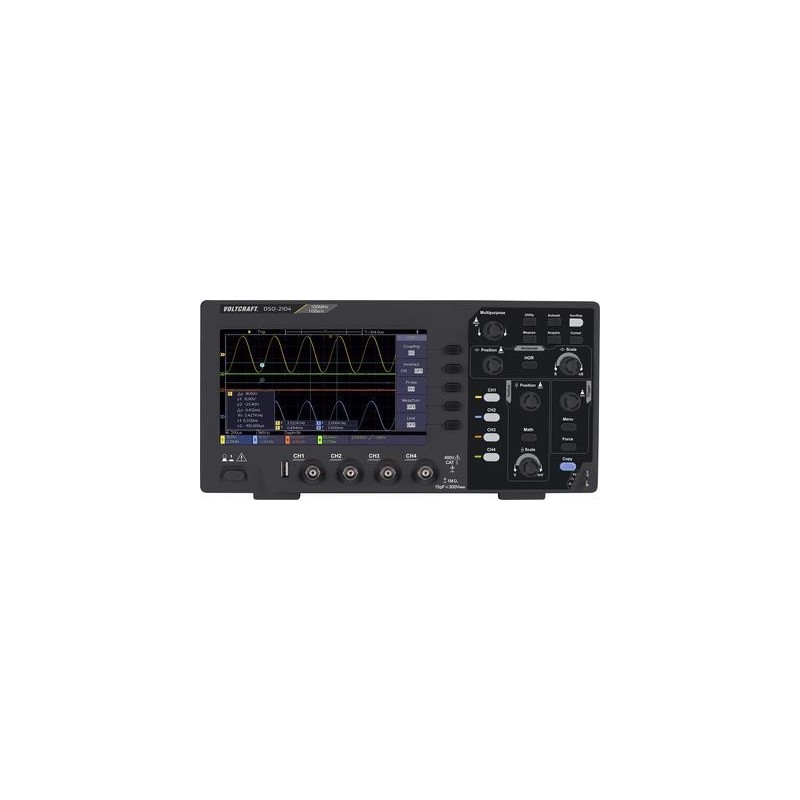 VOLTCRAFT DSO-2104 Digital-Oszilloskop 100 MHz 4-Kanal 1 GSa/s 80 kpts 8 Bit Digital-Speicher (DSO) (VC-11539895)