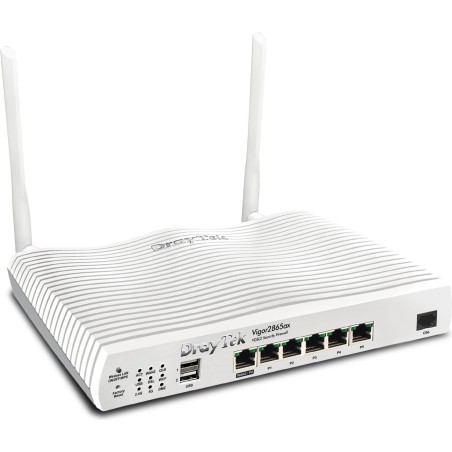 Draytek Vigor 2865ax WLAN-Router Gigabit Ethernet Dual-Band (2,4 GHz/5 GHz) Weiß (v2865ax-B-DE-AT-CH)