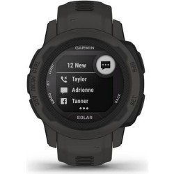 Garmin Instinct 2S Solar - 40 mm - Carbon-Schwarz - Sportuhr mit Band - Silikon - Handgelenkgröße: 112-180 mm - einfarbig - 32M